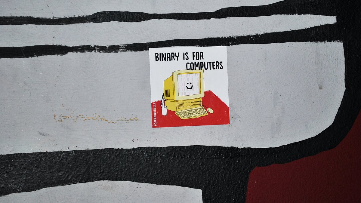 Adesivo em um bar em Lugano, Suiça